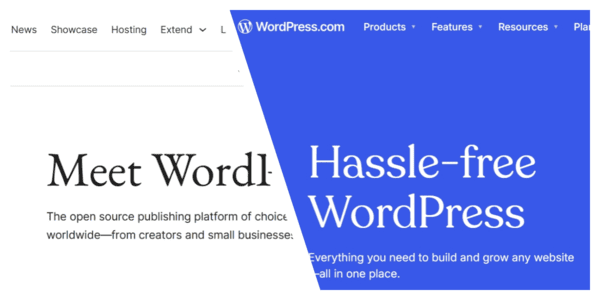 WordPress.org vs. WordPress.com comparative