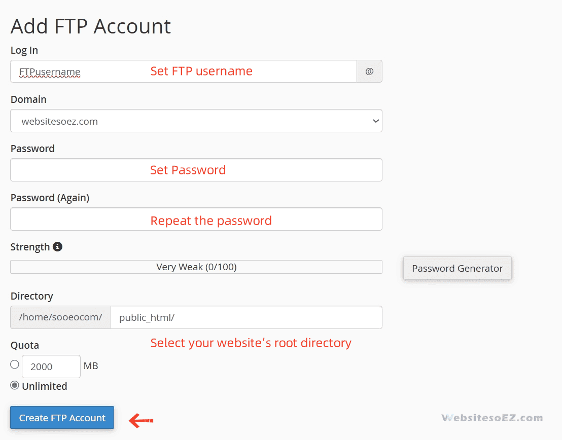 Add Ftp Account