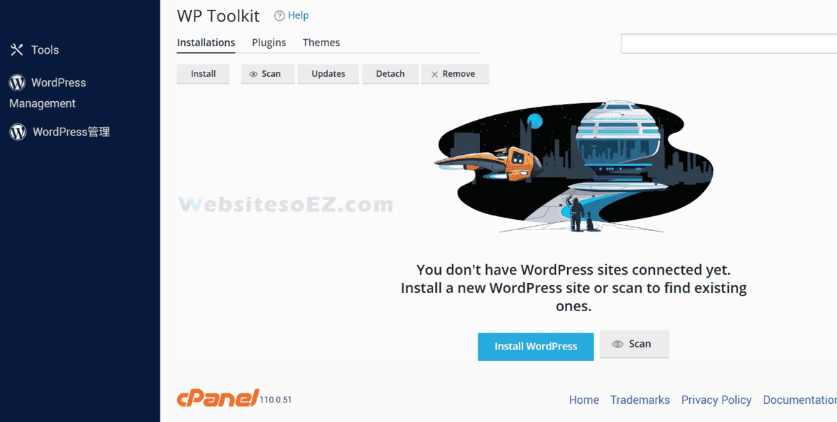 WordPress installation
