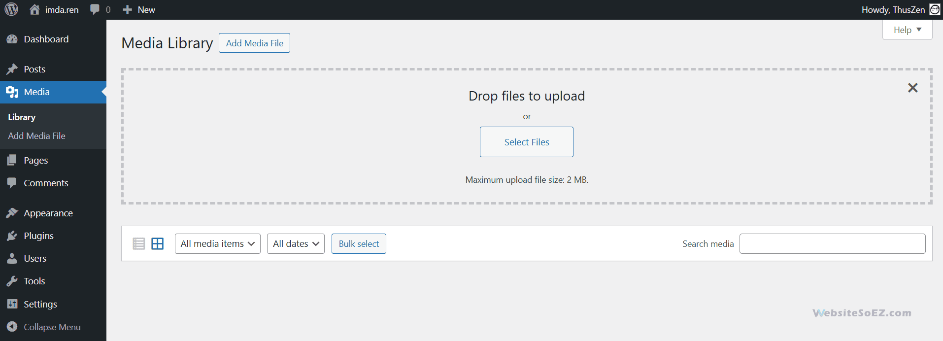 WordPress Media Library