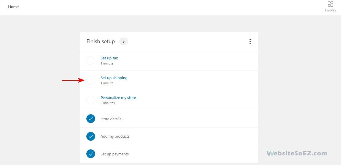 WooCommerce Set up shipping