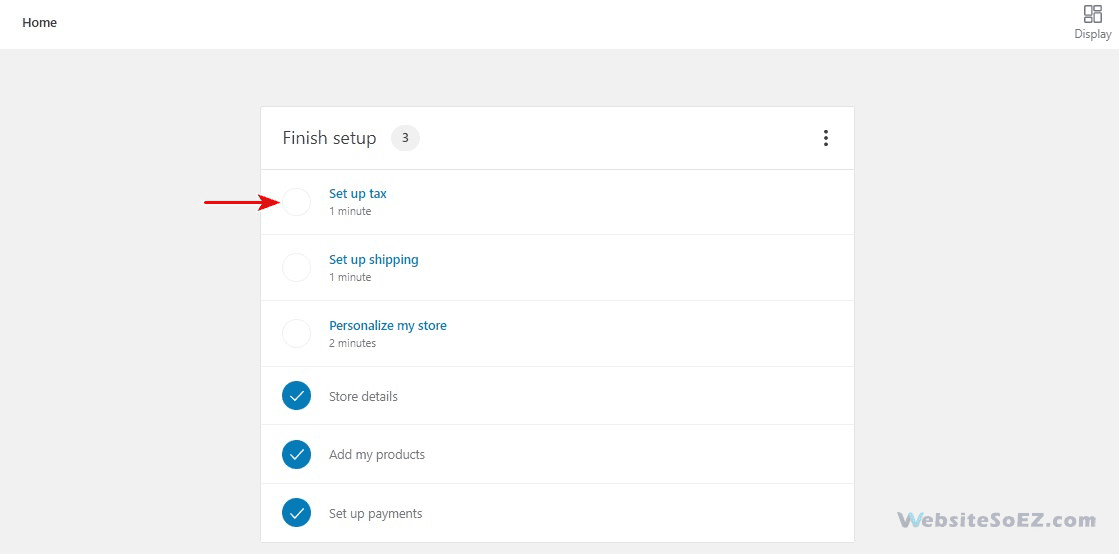 WooCommerce Setup Wizard