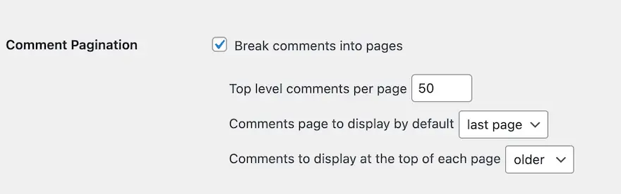 How to display your comments across multiple pages