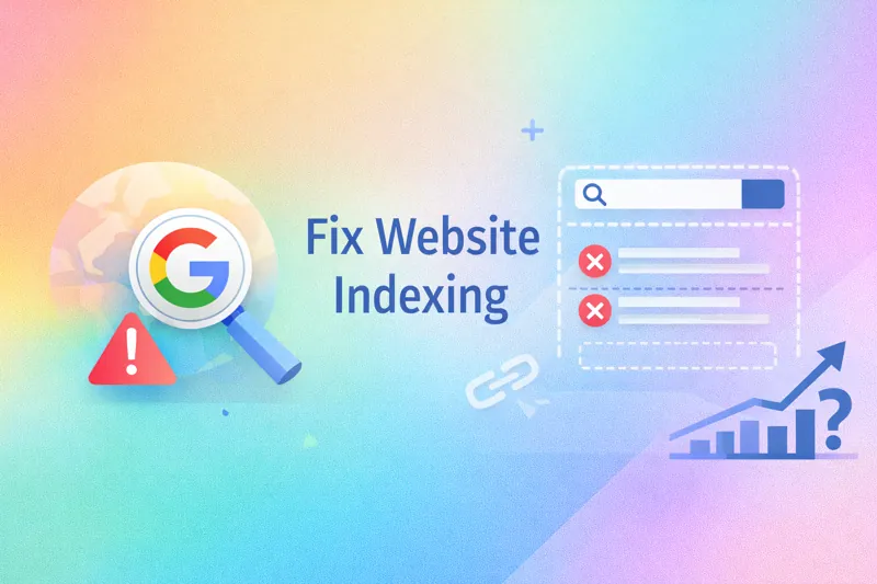 Abstract gradient image representing website not indexing and how to fix website indexing in Google Search Console